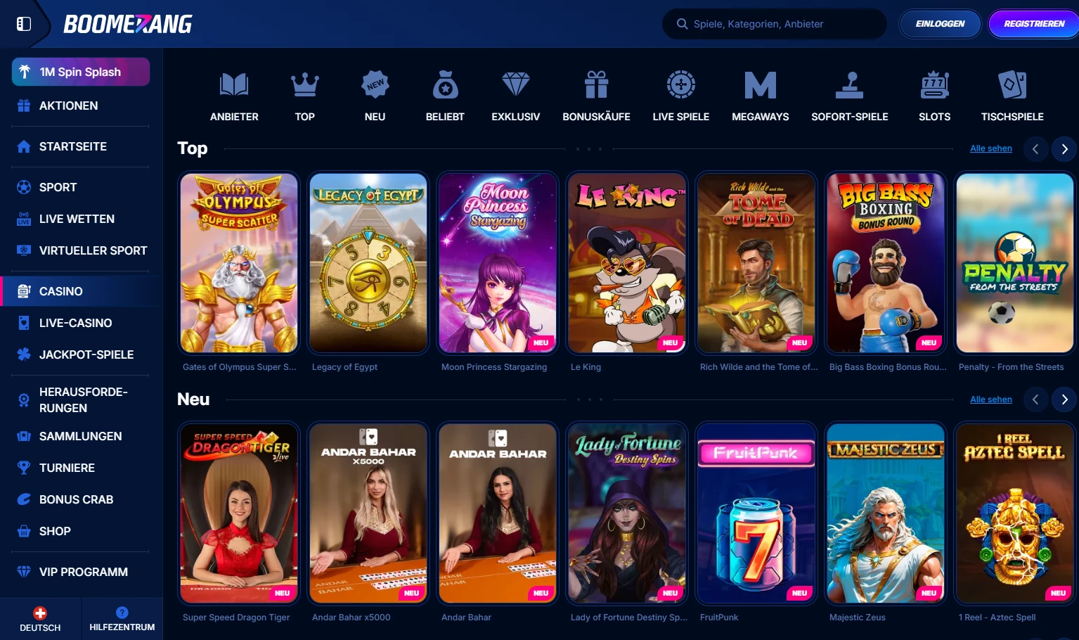 Boomerang.bet Schweiz