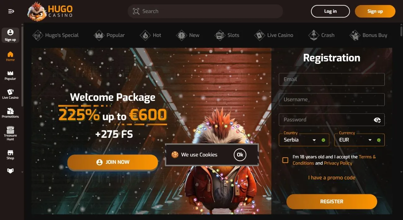 Hugo - European casinos